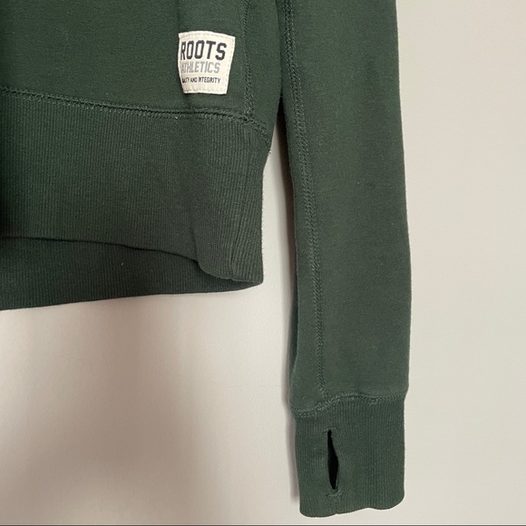 Roots Green Half Zip-up Size XS - Picture 4 of 5
